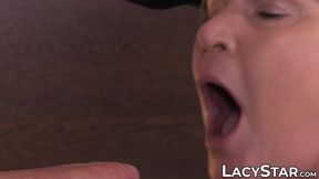 Kinky Lacey Starr fucked missionary before massive cumshot