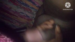 Ass massaged in the car