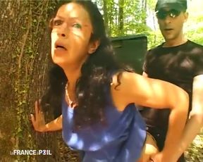 Arab Mature with Glasses Getting Fucked Outdoor