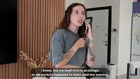 Step sis gets all holes roughly stuffed by step bro!