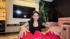 Teen Latina takes huge cock in her mouth and swallows semen