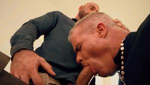 Club Inferno Dungeon: Drew's Asshole Craves Dale's Big Church Praying Hands