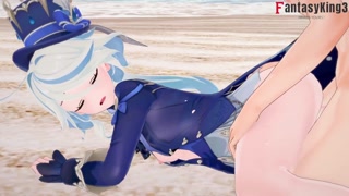 Furina Fucking on the beach | Genshin Impact | Waiting to Furina Release | Archon fucked POV normal