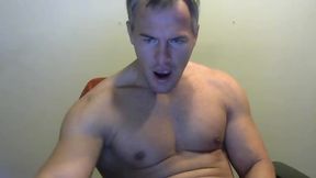 Dick Dean Shows Off His Cock, Plays with His Nipples and Cums