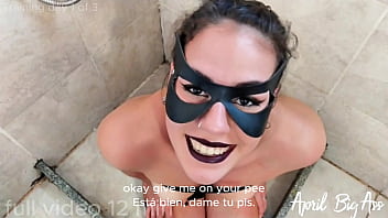 Latina teen drinks 10 liters of own piss, humiliated by big cock