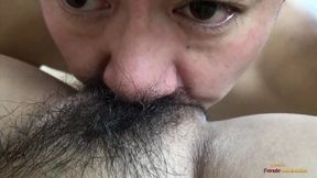 Dude fucks naughty Asian babe Keiko after catching her masturbating with a toy