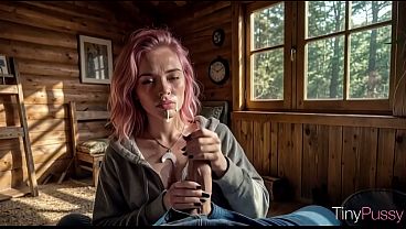 Fuck, a skinny girl with pink hair jumped my dick.[AI]