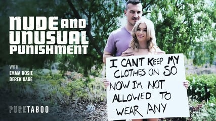 emma rosie teen forbidden to wear any clothes.