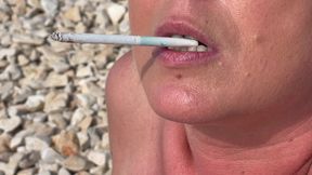 Smoking Cigarettes on the Beach