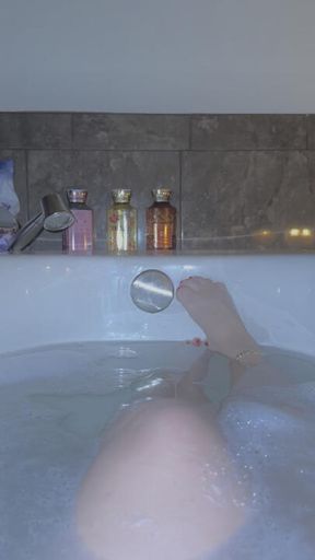 Bath time and candles