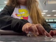 Mj Moore Flashing in the Library