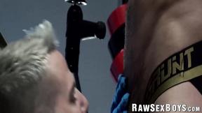 ”Slutty bottom Archer Croft is dildo banged & barebacked by hung Jordan Starr”