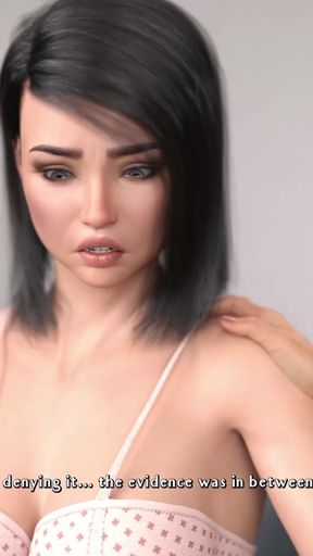 Redhead MILF Uses Tits on Girl Dick -having a Hard Time #9 - Animated Futa Game