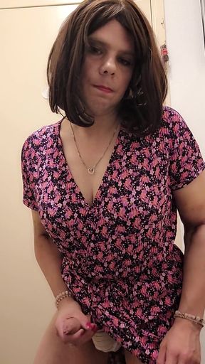 Memorable moment from &quot;Crossdresser smoking and getting hard&quot;
