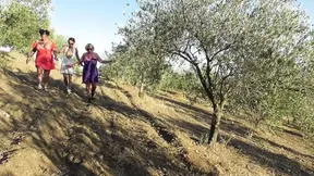 British MILF and American babe deepthroat and fuck under the sun