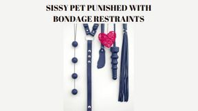 SISSY PET PUNISHED WITH BONDAGE RESTRAINTS + BALLS DRAINED [Sissy Punishment] [Pet Play] [Sissy Pet] [Bondage] [Sissy Bondage] [Sissy Bounded] [Ball Gagged] [Gagged] [Bondage Play] [CBT] [Boundage Restraint]