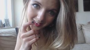 College girl Cate Harrington teases on webcam