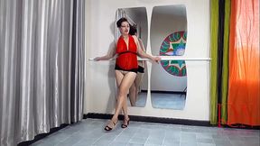 Regina Noir. The lady is doing ballet without panties. Nude ballerina 152 FULL FREE