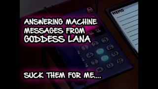 Answering machine Messages 1 Suck them for me
