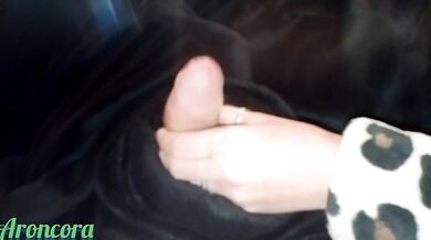 British Step Mom Lets Amateur Handjob Spill Cum Inside