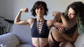 Strong Muscle Worship - Laura Ropes Worships Gia Green Muscles with Muscle Domination, Goddess Worship and Muscle Fetish (720p MP4)