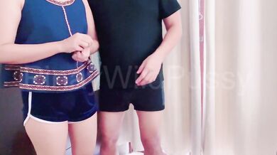 Filipina stuffed raw on boss creampie while wife’s away