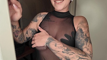 A mega orgasm before going out