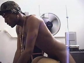 Black boy sucks dick before getting fucked in the ass