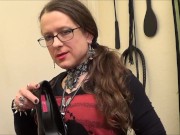 Goth Chick Loves Her Shoe