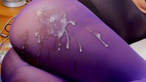 nylonxtreme - update #84 - batwoman purple nylon pantyhose fuck