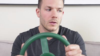 MILF Shay Sights Flashes Big tits to Distracted Stepson Practicing Drivers Test