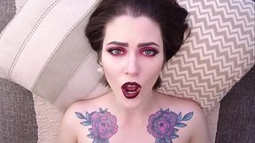 Gothic makeup face fetish video