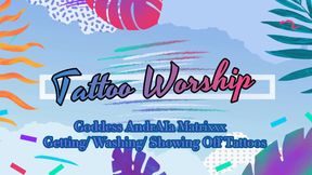 Tattoo Right Leg; Crystal Deer