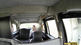 FAKE TAXI - British BBW ANAL SEX in the back of the Famous Taxi