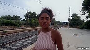 Weekend Fuckaway - Mike Angelo Fucks Young Perky Tits Ebony Teen 18+ Outdoors On The Beach