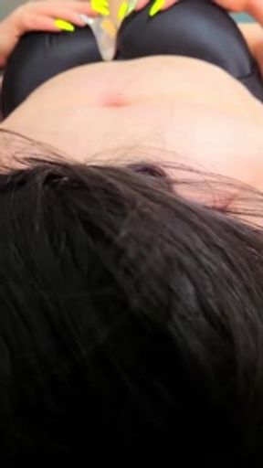 Lesbian Wet Dream Playing with Big Tits Sex Doll