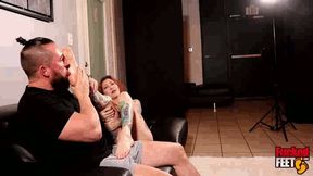 Licking Scarlett Storm's Feet While She Plays with my Cock! ( WMV 1080p HD )