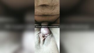 He is just rubbing my cunt! Its totally not cheating, husband!
