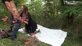 behind the scenes of nympho wife julia north quick anal fuck in the forest