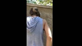 RISKY SEX IN MY NEIGHBORS BACKYARD WITH MY GIRLFRIEND