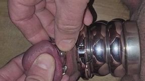 4 heavy cockrings with cumshot