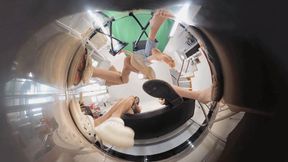 6K ANNA XIAOYU XINGGGAN MARTINA POV trampled and humiliated the dwarves 360VR
