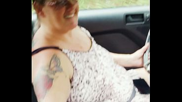 Hillbillie Milf Pulls Over &amp_ Rides BBC On Side Of The Road