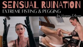 (720P) SENSUAL RUINATION - ELBOW-DEEP DOUBLE FISTING & EXTREME PEGGING WITH A BRONZE MONSTER STRAPON | Vivienne l'Amour Double Fists & Pegs Her Rope Bound Slut - Elbow-Deep Anal Stretching, Deep Pegging, Prostate Milking & Huge Strapon