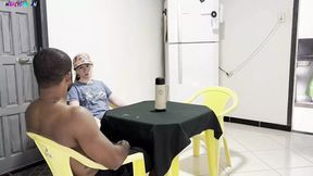 I got drilled by my girlfriend's pops while she was out &mdash;  now her old man's busting my box with jizz