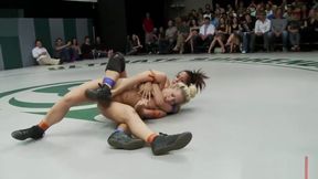 Horny sluts use some strapon toys