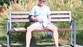 relax on the bench(discreet masturbation)