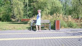 relax on the bench(discreet masturbation)