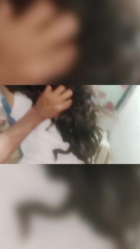 Girlfriend fuck at home accidental creampie inside