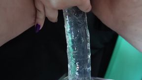 Experience Me Squirting for the First Time with My Medium Silicone Dildo.